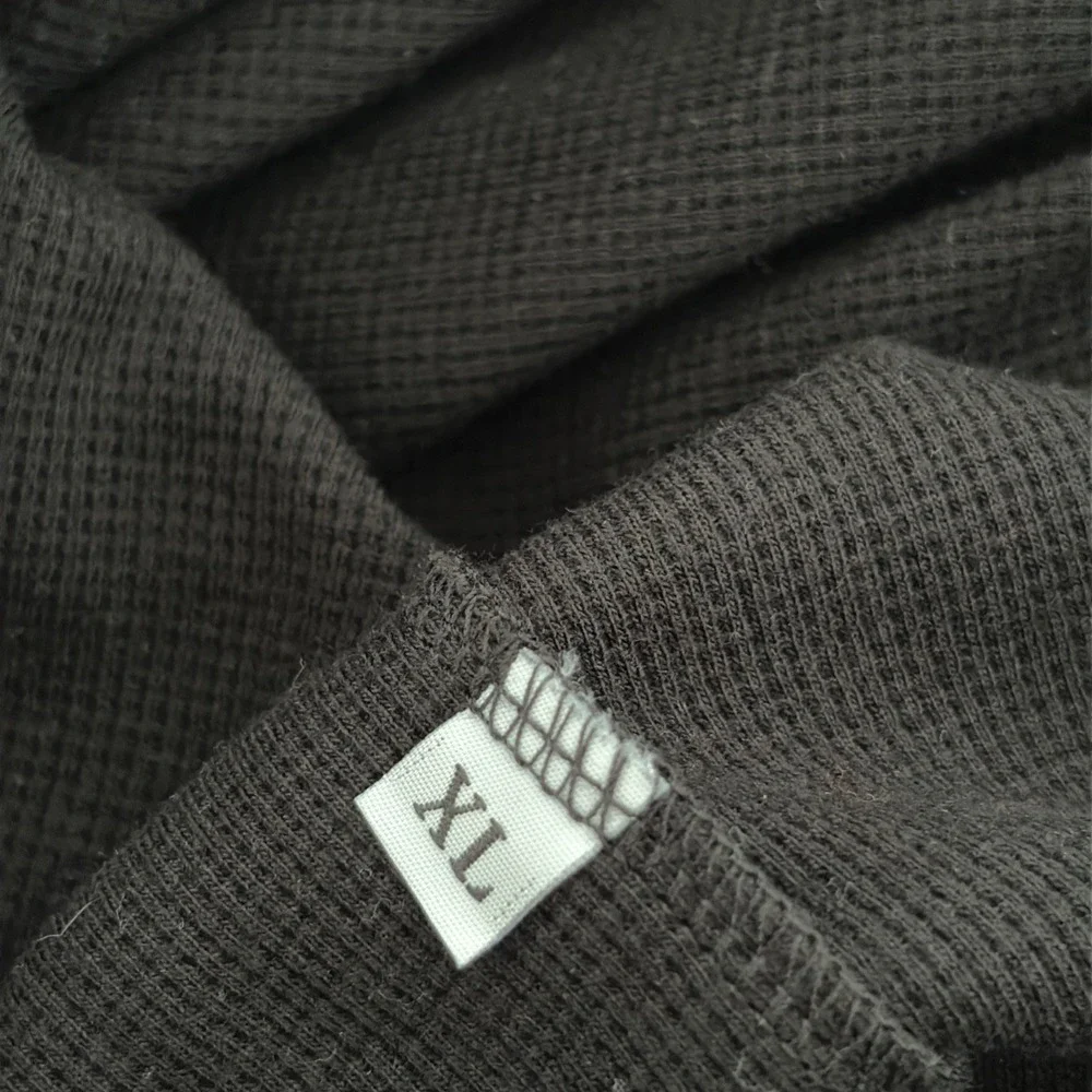 Monster Energy Waffle Knit Thermal Shirt Mens XL Black Long Sleeve Embroidered - Picture 7 of 7